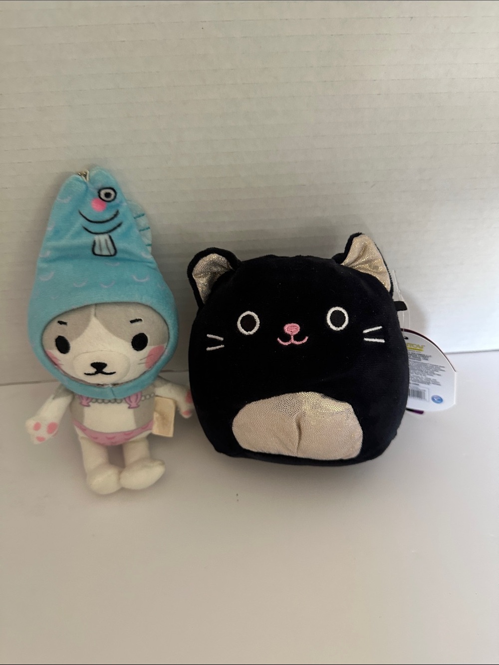 Black Cat Plush Squish with Cute Face